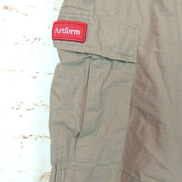 Artform Ripstop Cargo Pants Mens XL 40X30 Khaki Fatigue Button Fly Skate Rothco - Picture 8 of 14